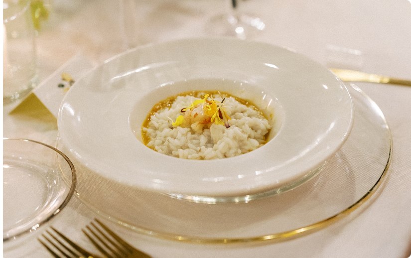 credits: Gemma Vaughan Primo piatto catering matrimonio Le Cucine del Gusto